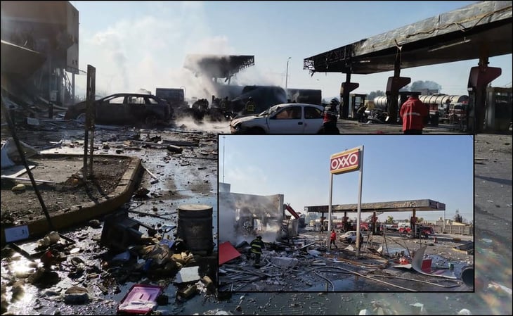 Confirman 2 muertos y 4 heridos en explosión de 'pipa ajena' a gasolinera en Tlahuelilpan