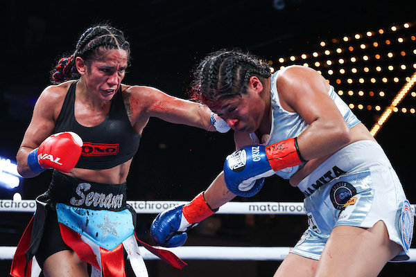 Erika Cruz dio pelea hasta el último round, la mexicana cayó ante Amanda Serrano