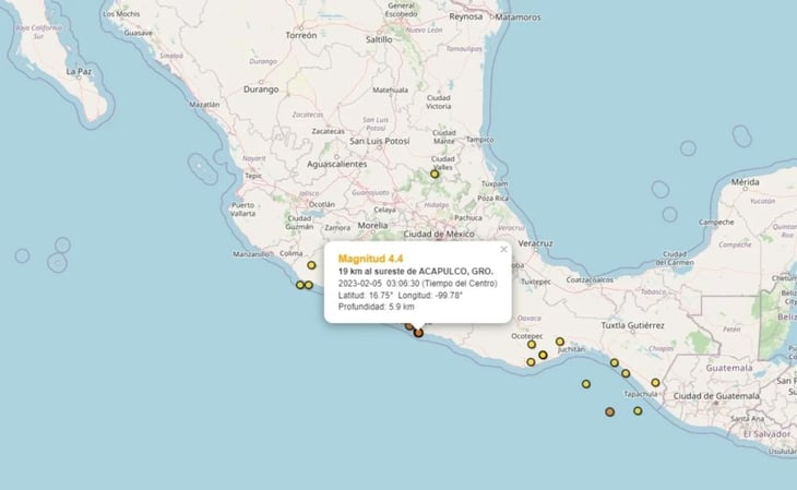 Sismo en Acapulco de 4.4 grados: "fue una sacudida fuerte", dicen usuarios en redes 