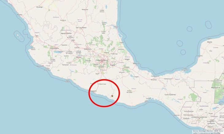 Reportan sismo en Guerrero con 4.3 de magnitud