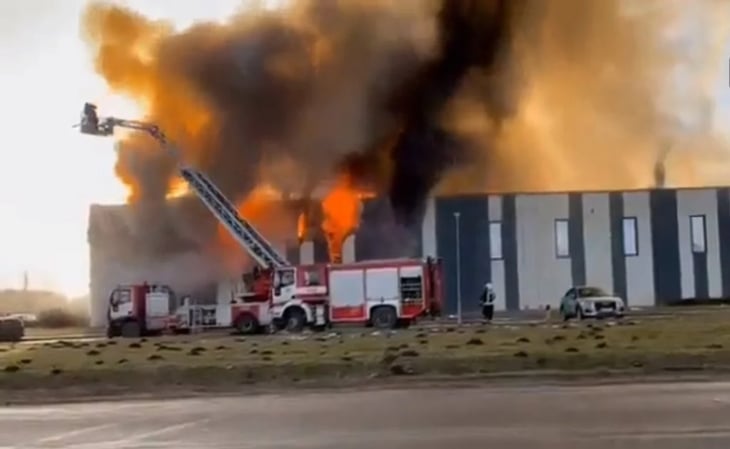Se incendia fábrica estadounidense de drones militares en Letonia