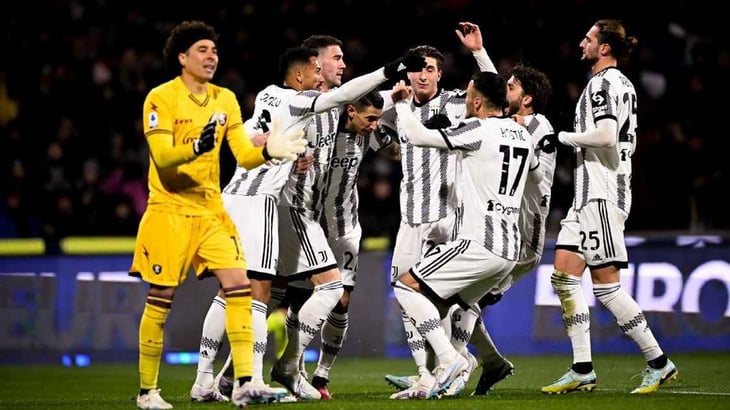 Juventus goleó en su duelo de visita a Salernitana