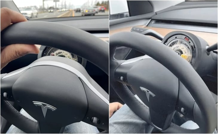 Volante de Tesla se desprende mientras conductor viajaba con familia en autopista de EU