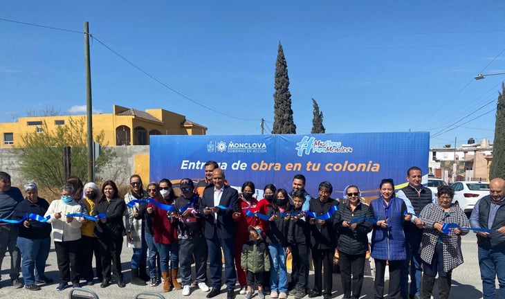 Municipio entrega una obra  más en la colonia Asturias de Monclova