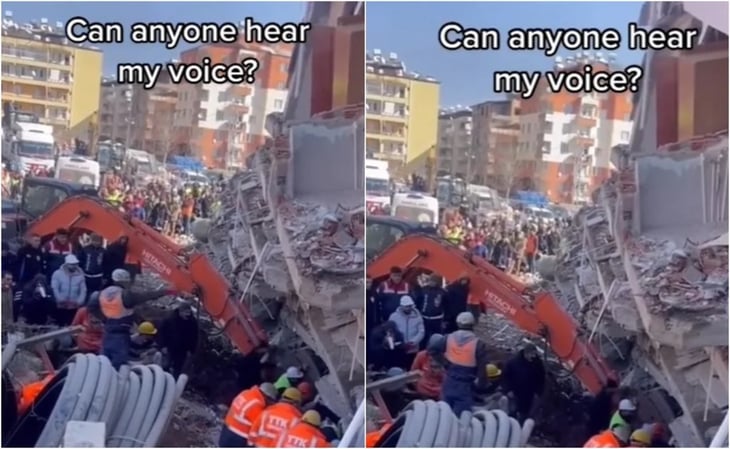 '¿Alguien puede oír mi voz?': video muestra emotiva búsqueda de sobrevivientes tras terremoto en Turquía