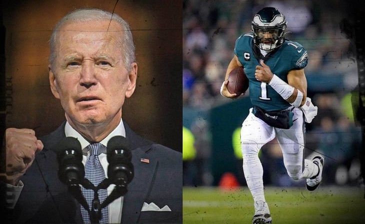 Joe Biden expresa su apoyo a los Eagles durante el Super Bowl