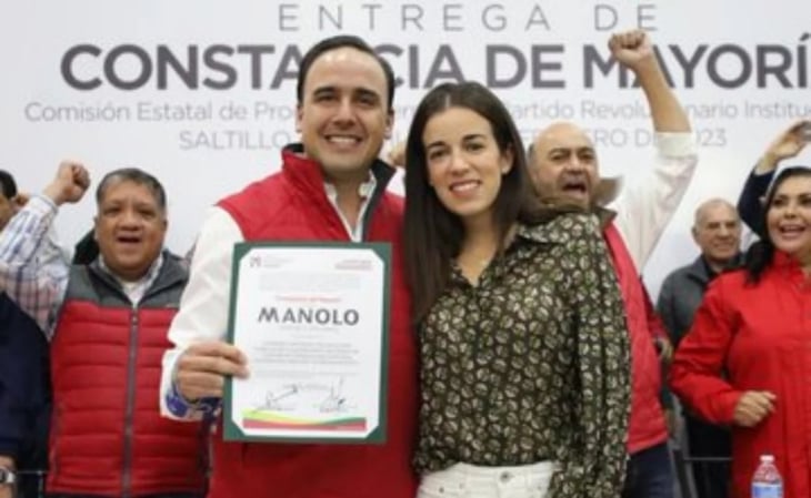Entregan constancia de candidato a gubernatura de Coahuila por el PRI a Manolo Jiménez