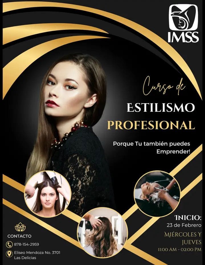 IMSS invita a los cursos de estilismo profesional el 23 de febrero