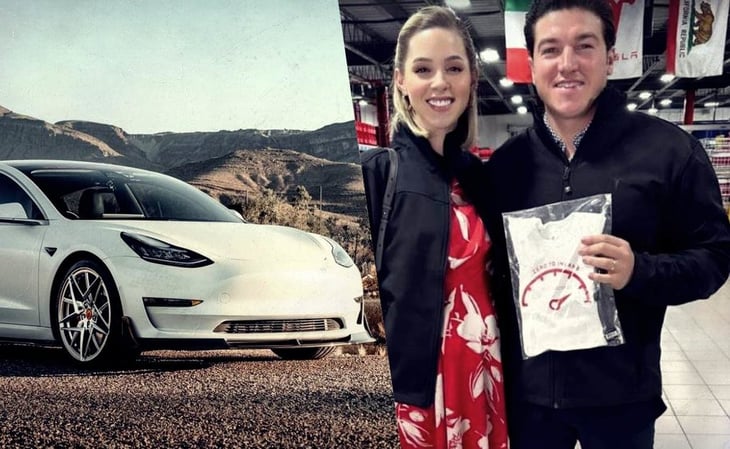 Samuel García regala un Tesla a su esposa Mariana; aún no se revela si Musk abrirá planta en Hidalgo o NL