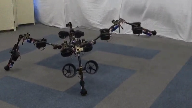 Robot basado en las habilidades de las arañas es capaz de volar y trepar