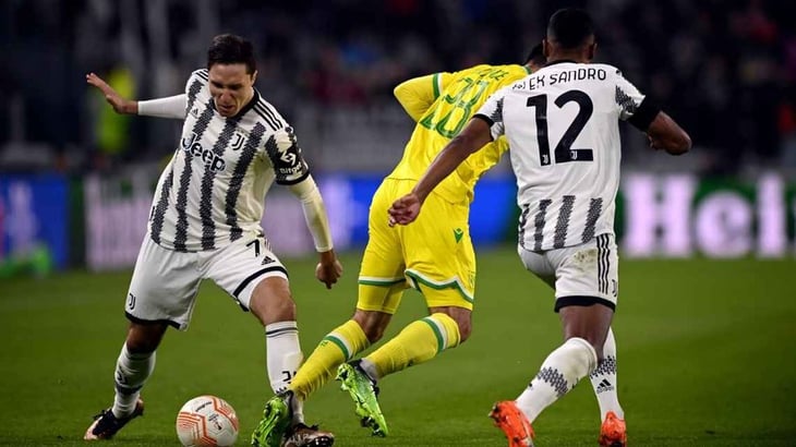 La Juventus perdona y deja vivo al Nantes con goles de Dusan Viahovic y Ludovic Blas