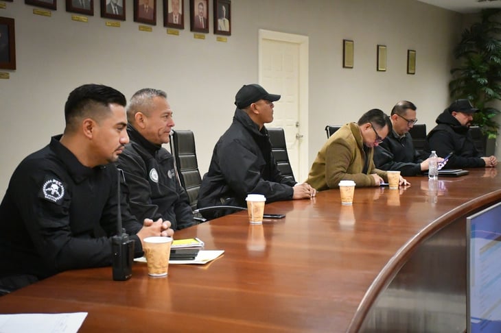 Realizan reunión semanal de seguridad en Piedras Negras 