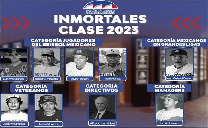 El Salón de la Fama del Béisbol Mexicano presenta a los Inmortales Clase 2023
