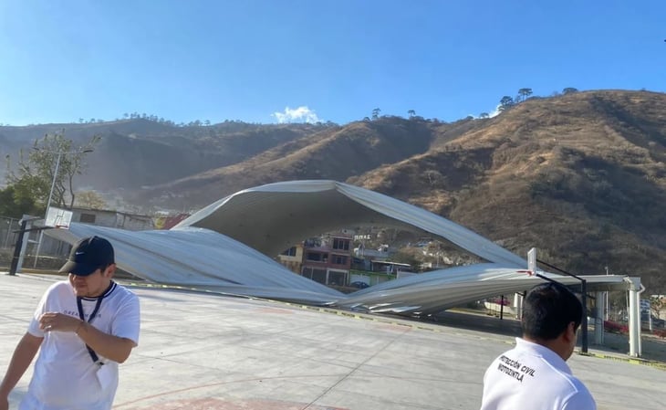 Fiscalía investiga colapso de domo en unidad deportiva de Motozintla, Chiapas