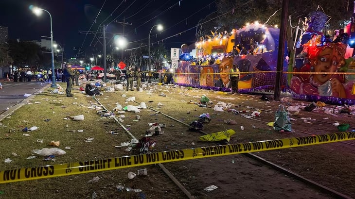 Tiroteo en desfile de Mardi Gras en Nueva Orleans deja un muerto y 4 heridos