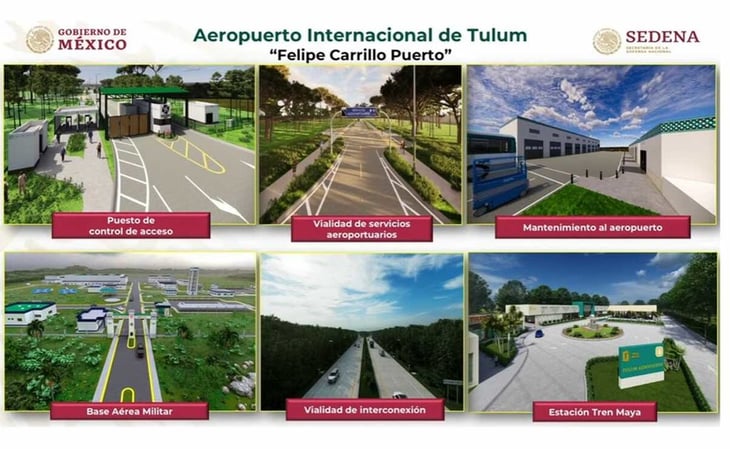 Aeropuerto de Tulum será 'verde' y tendrá base aérea militar, anuncia Sedena 