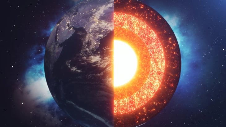 Descubierto un segundo núcleo metálico aún más dentro de la Tierra