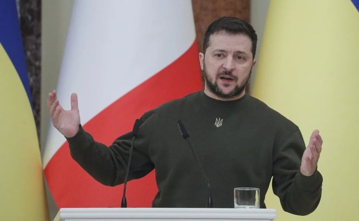 Ucrania 'triunfará' ante el terror ruso, afirma Zelensky previo a aniversario de la invasión