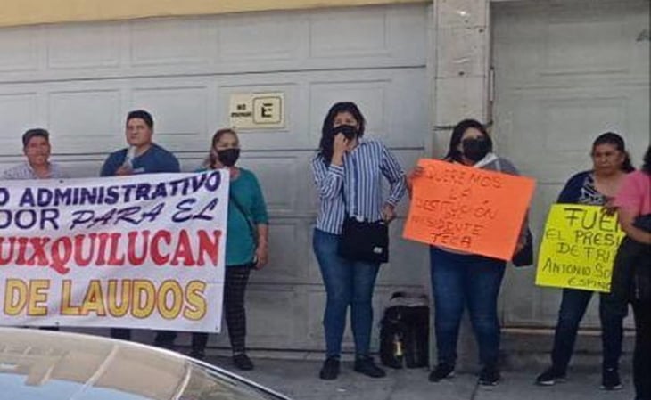 Extrabajadoras del Tribunal de conciliación y arbitraje del Edomex piden atender sus litigios
