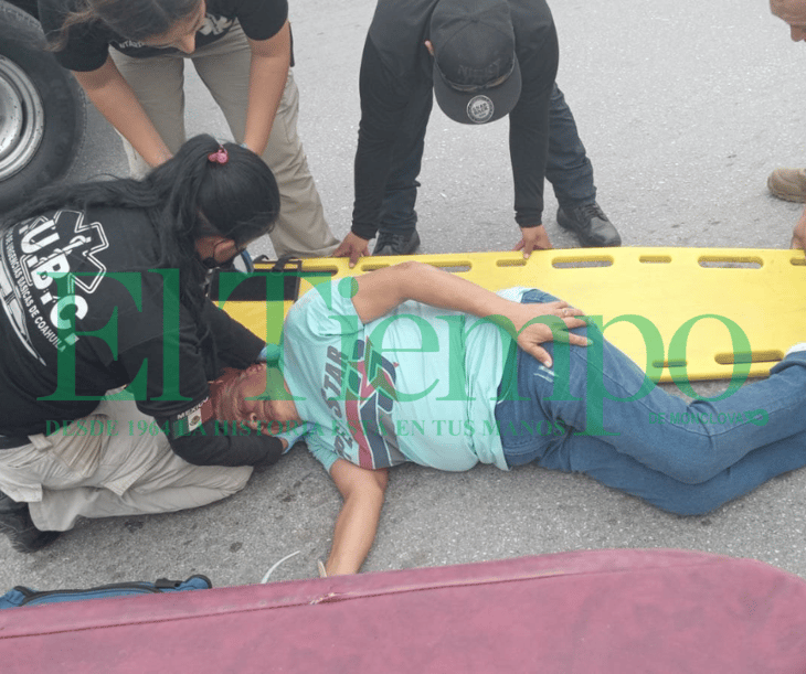 Motociclista atropella a mujer en la colonia Hipódromo de Monclova