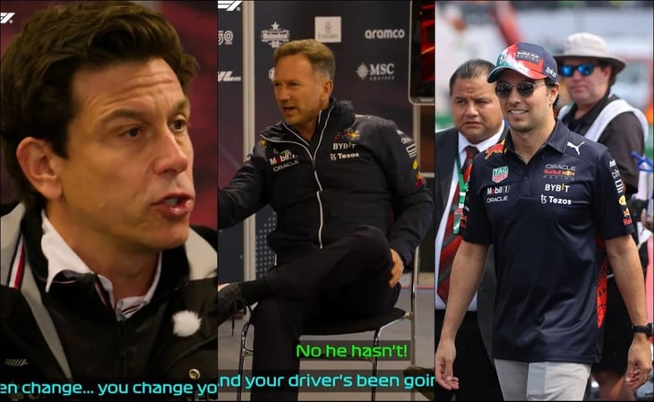 Checo Pérez salió embarrado en una fuerte discusión entre los jefes de Red Bull y Mercedes