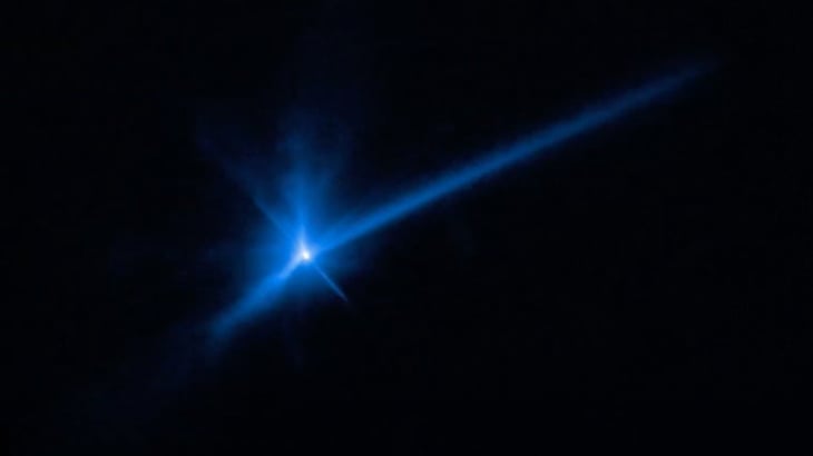 Hubble captura un espectacular timelapse del impacto de DART sobre el asteroide Dimorphos