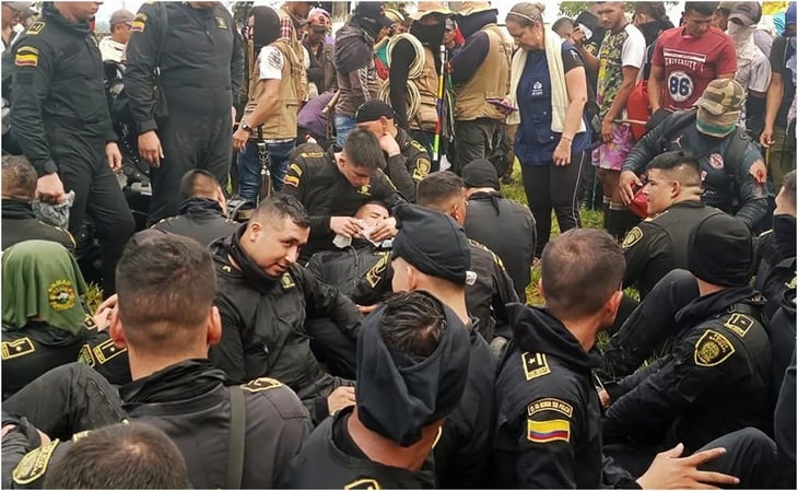 Gobierno de Colombia exige liberar a 78 policías retenidos en protesta contra petrolera