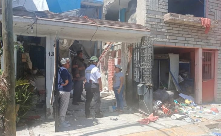 Explosión por acumulación de gas en vivienda deja 3 lesionados en Ecatepec