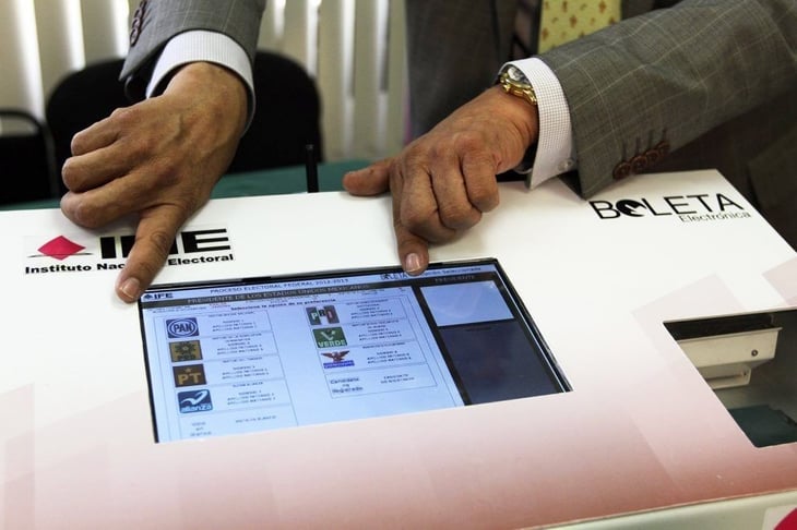 328 urnas electrónicas para el voto; Coahuila y Edomex 