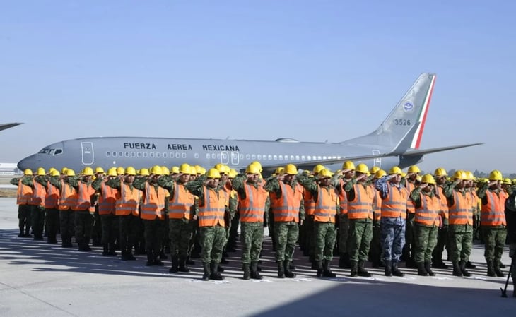Llegan al AIFA 120 elementos del Ejército y Conafor tras prestar ayuda en Chile por incendios forestales