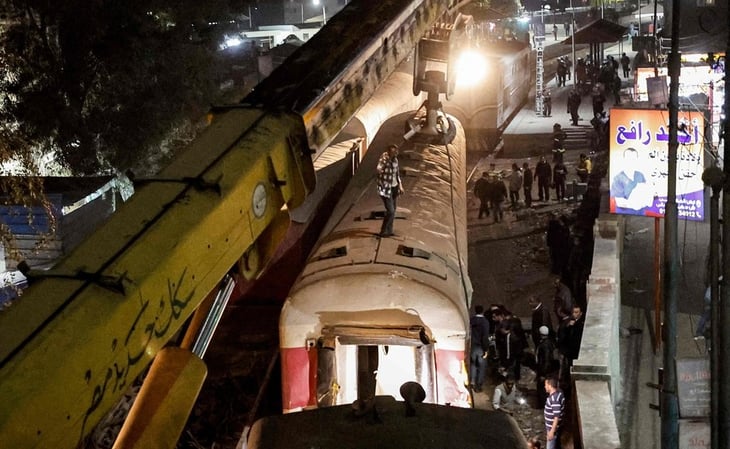 Tren se descarrila en el norte de Egipto y deja 2 muertos y 16 heridos