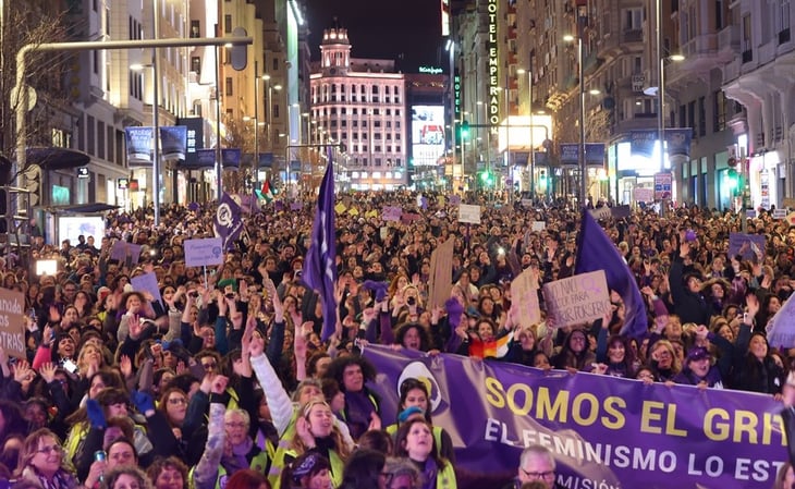 Feministas se manifiestan en España en un ambiente dividido