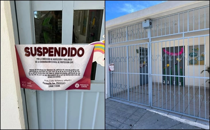 Suspenden tres guarderías que operaban de manera irregular en Hermosillo, Sonora