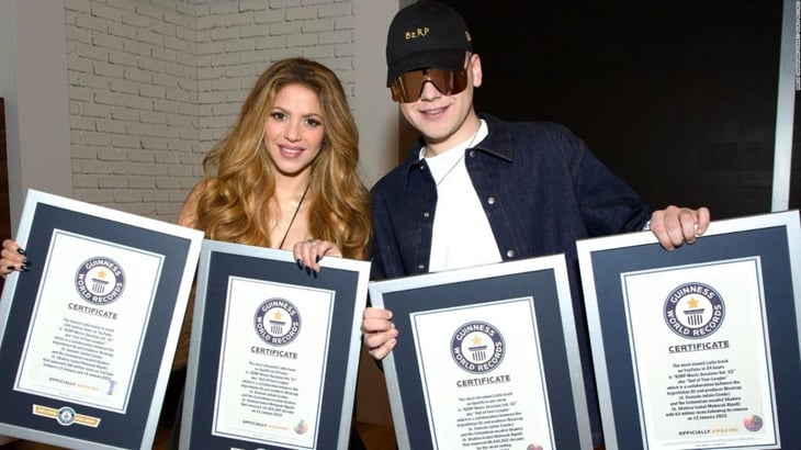 Shakira rompe 14 récords mundiales de Guinness con 'Sessions, Vol. 53’