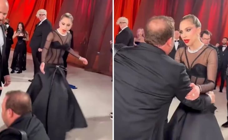 Usuarios acusan de acoso al fotógrafo que Lady Gaga ayudó durante la alfombra de los Premios Oscar