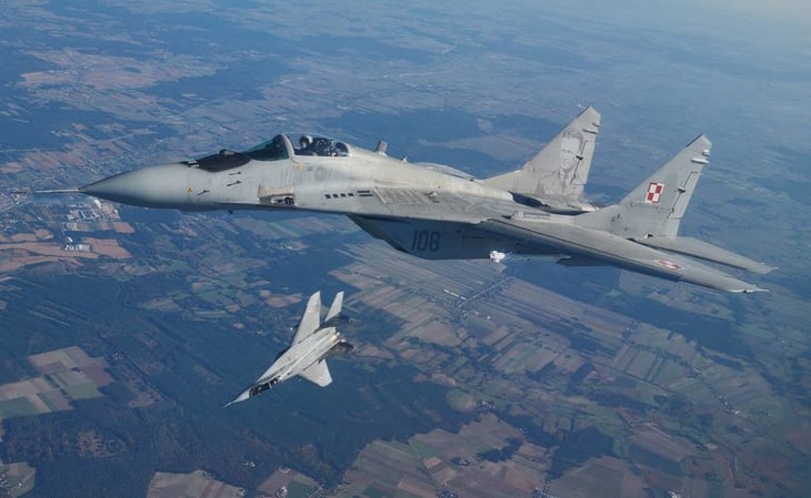 Polonia dará a Ucrania 4 aviones caza; es el primer miembro de la OTAN en hacerlo