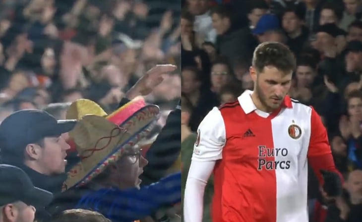 Santiago Giménez recibió tremenda ovación de la afición del Feyenoord