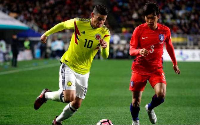 Colombia empató ante Corea del Sur en su primer partido de la gira asiática