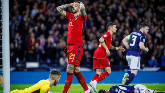España naufraga en Escocia con quien pierde 2-0