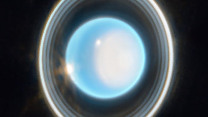James Webb capta una nueva y espectacular imagen de Urano y sus anillos