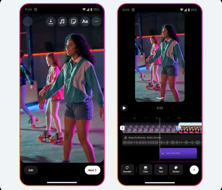 Instagram tiene 3 funciones nuevas para editar Reels y que sean tendencia