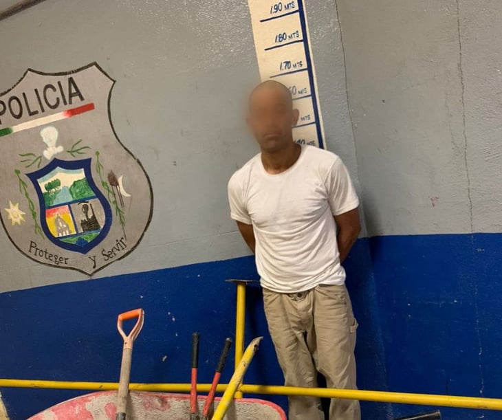 Hombre fue detenido por robar parte del barandal de acero del Río Monclova