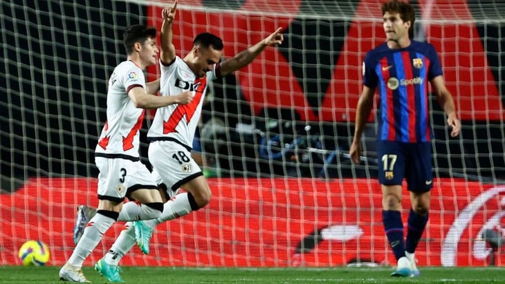 Barcelona tropieza en Vallecas por segunda ocasión pierde ante el Rayo, ahora por 2-1