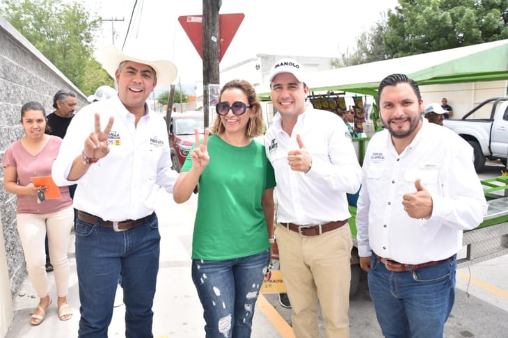 Impulsa Paredes campaña de la Alianza Ciudadana por la Seguridad junto a Manolo Jiménez