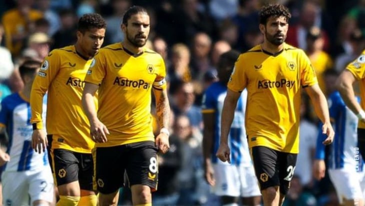 Sin Raúl Jiménez, Wolverhampton fue goleado por 6-0 ante Brighton