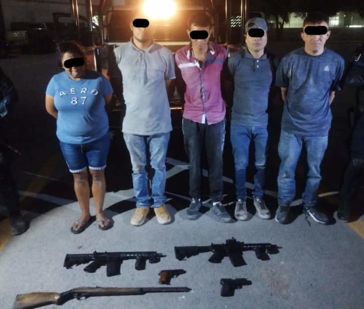 Cinco presuntos sicarios de Coahuila fueron detenidos en Nuevo León