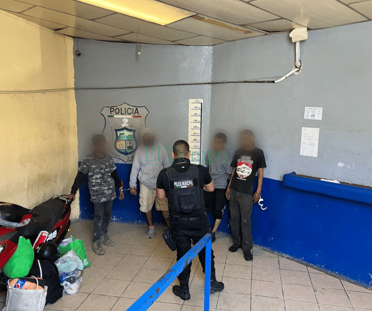 Un ‘poker’ de adictos terminaron en la cárcel municipal de Monclova