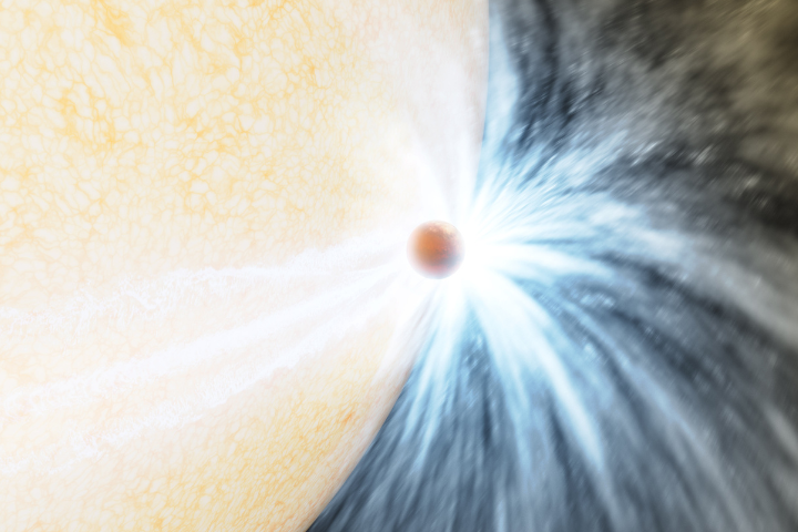Un festín galáctico: científicos captan por primera vez cómo una estrella se traga a un planeta