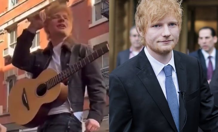 Tras ganar juicio por plagio, Ed Sheeran festeja con mini concierto en una calle de Nueva York