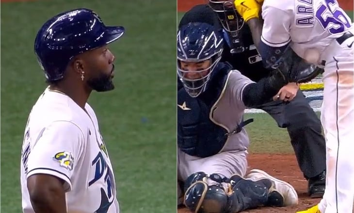 VIDEO: Randy Arozarena recibe dos pelotazos por parte de jugadores de los Yankees